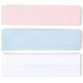 Skiennix Stretchy Headbands for Women - Non-Slip Thin Bands for Yoga & Workout | White, Pink, Blue