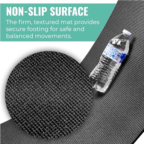 Black 16-Pack 3mm Bulk Yoga Mats - Non-Slip, Cushioned, Easy to Maintain