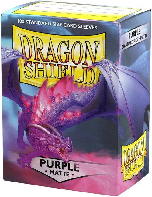 Dragon Shield | Premium Matte Card Sleeves - 100 Count Standard Size | Smooth & Tough | Purple