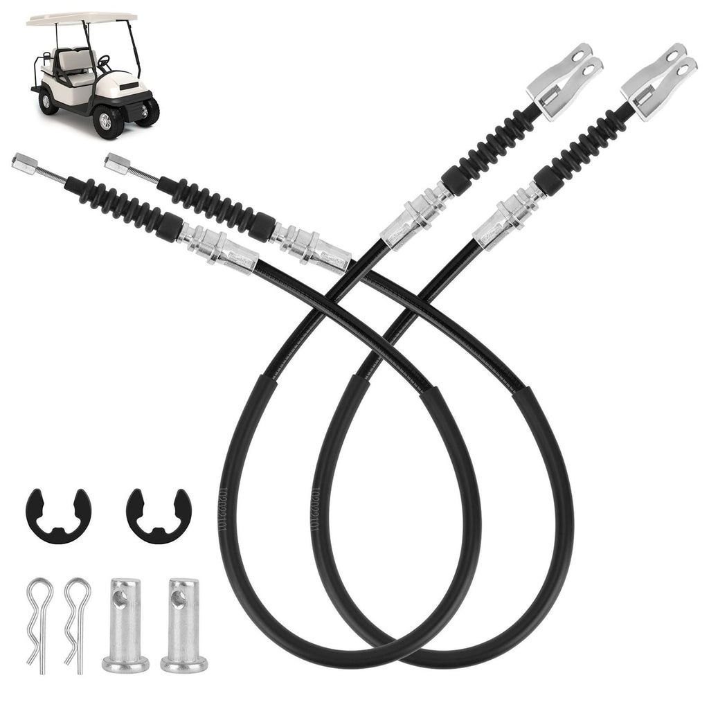 RO6G Replacement Club Car Ds Brake Cable 102022101 1020221-01 1019907 for 2000-Up Club Car Golf Cart Cable Stainless Steel Core Driver & Passenger Side Cables