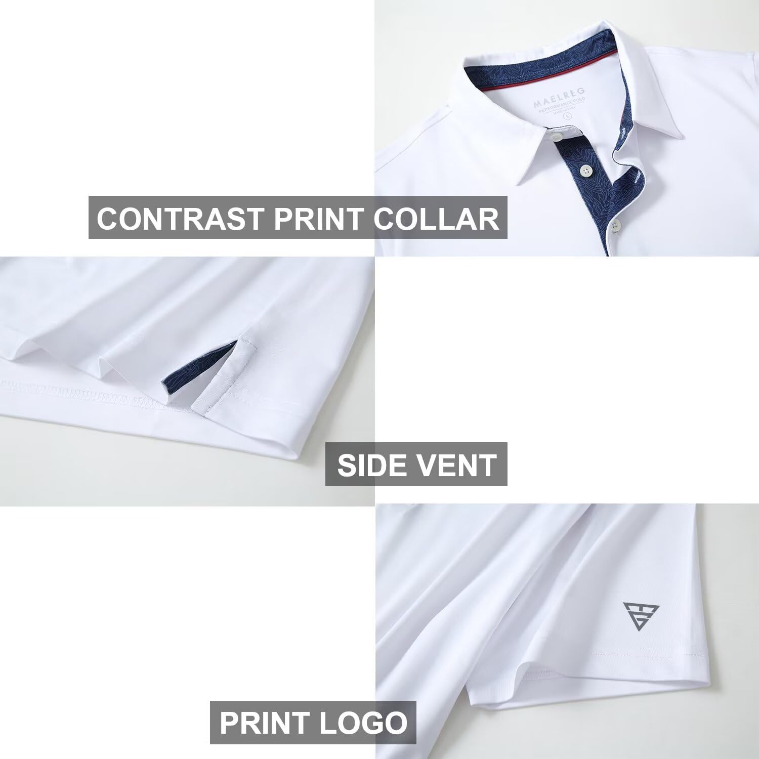 Skiennix Men's Polo Shirts - Stylish Dry Fit Performance Collared Golf Tees | Short & Long Sleeve Options