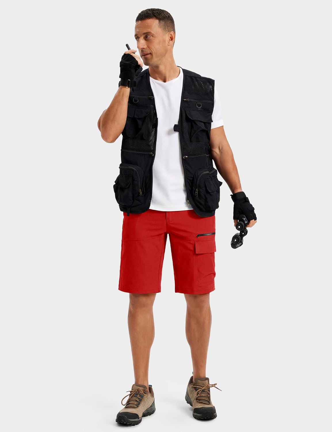 TACVASEN Men's Quick-Dry Cargo Shorts - Water-Resistant Casual Hiking & Golf Shorts | Summer Outdoor Wear