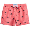 maamgic Boys Swim Trunks Toddler Swim Shorts Little Boys Bathing Suit Swimsuit Toddler Boy Swimwear,Pink Black Whale,10 T