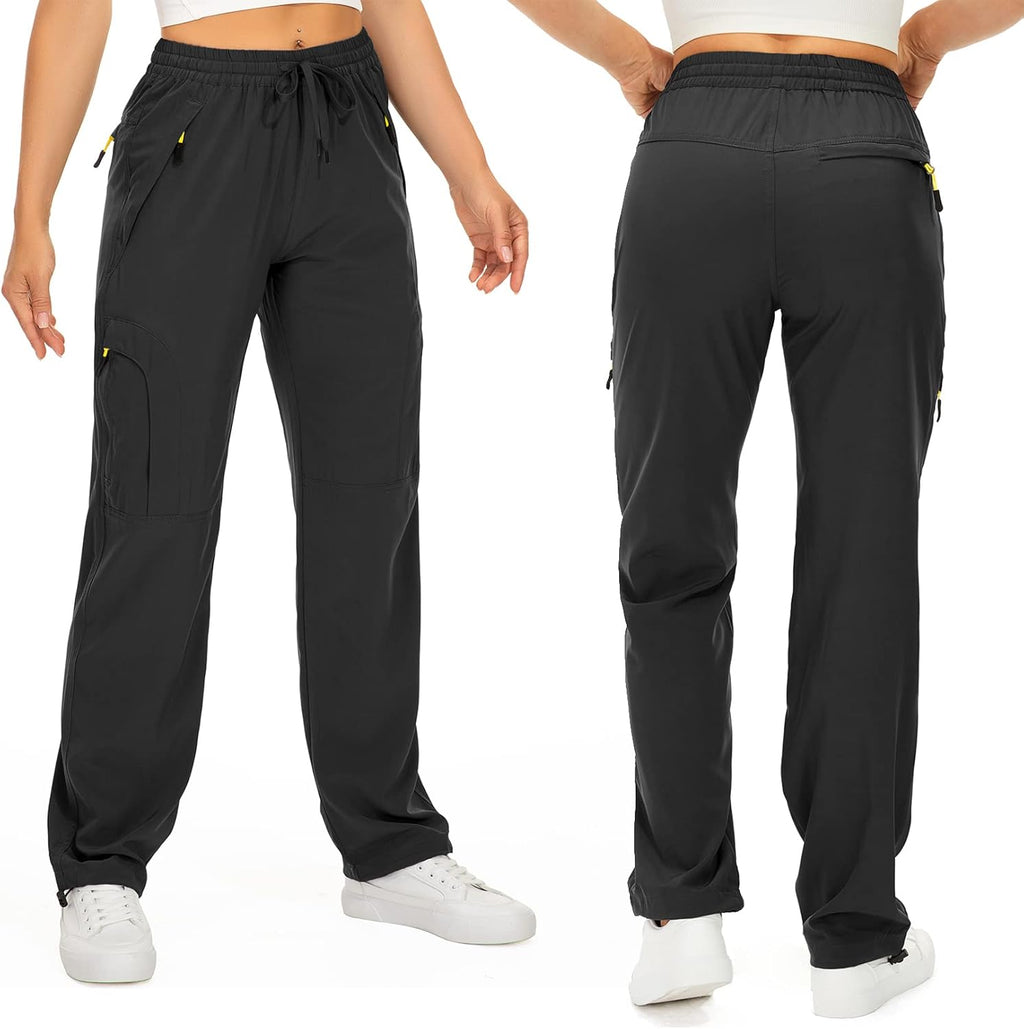 Skiennix Women's Hiking Pants - Quick Dry, Lightweight, UPF 50, Cargo Style with Zipper Pockets