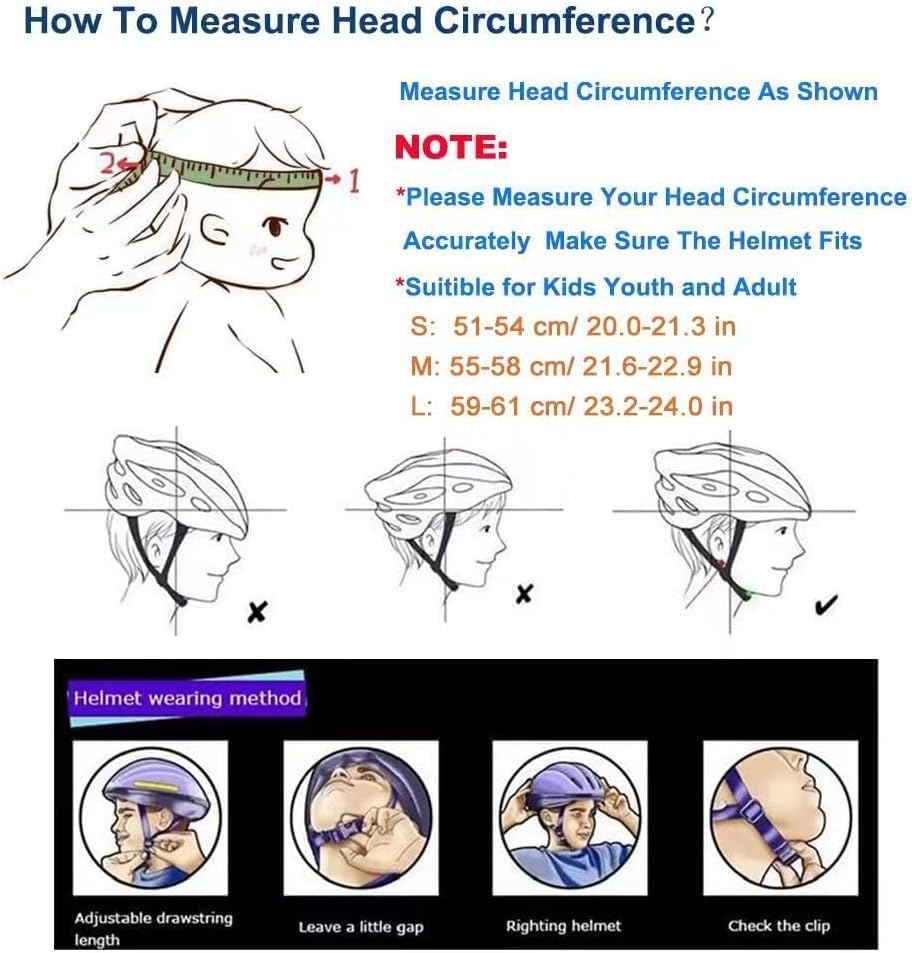 Skiennix Bike Skateboard Helmet - Adjustable Multi-Sport Protection | 3 Sizes for All Ages