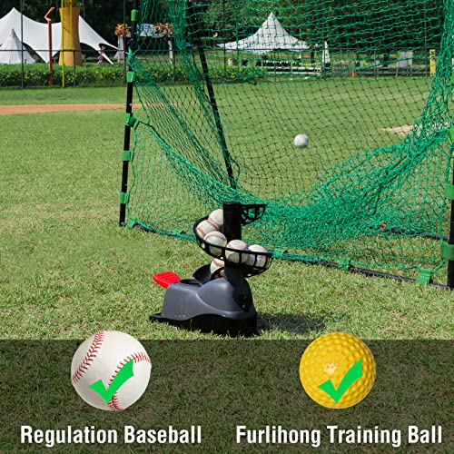 Baseball Soft Toss Machine with Adjustable Angle No Power Needed