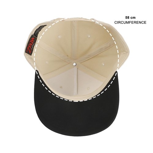 Bioworld The Legend of Zelda Hylian Shield Embroidery Poly Wool B104 Baseball Cap Snapback White