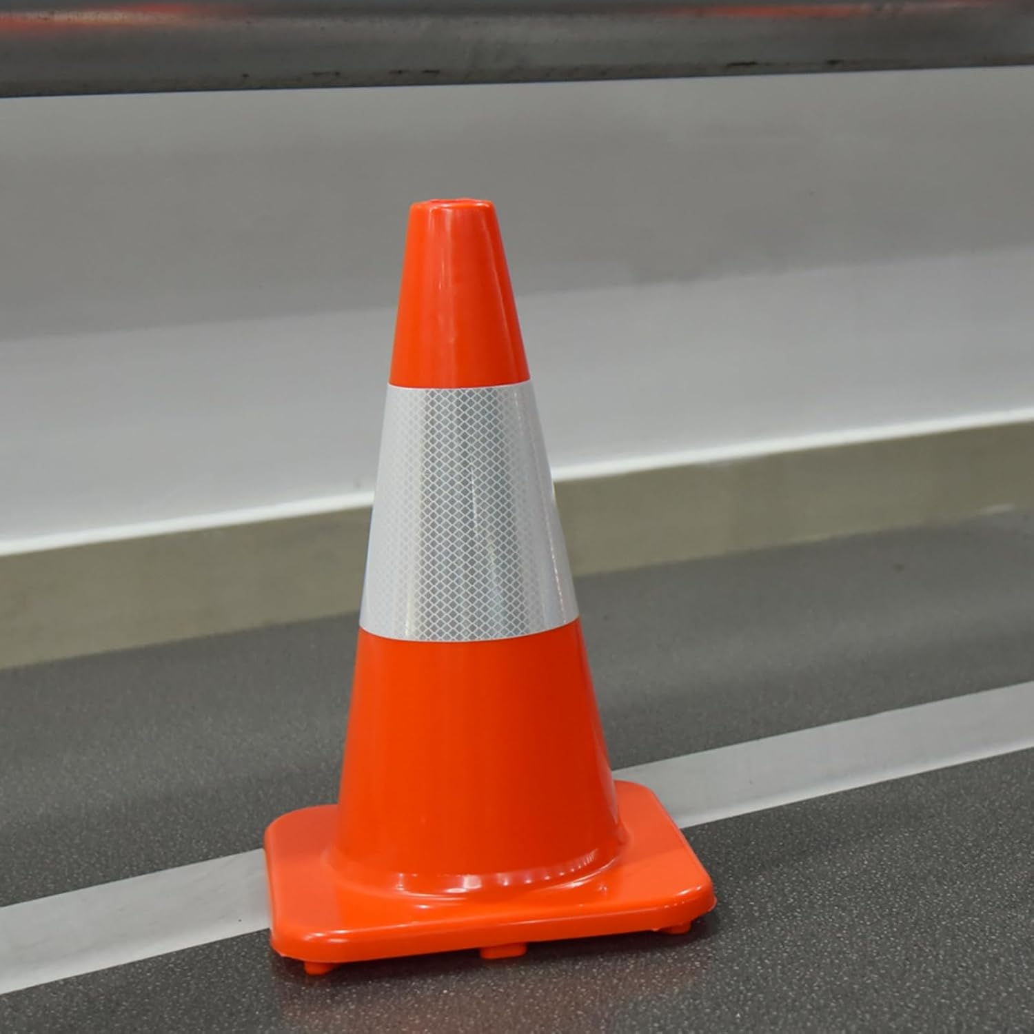 Traffic Cones 4 Pack by [Brand Name] - 18" Durable PVC Safety Cones with Reflective Collars | High Visibility for Parking, Construction & Sports