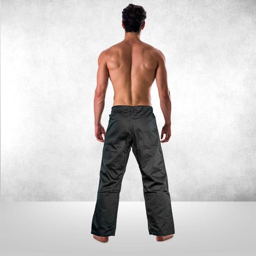 FUJI Sports Brazilian Jiu-Jitsu Gi Pants – Adult BJJ Pants, Flat Drawstring, Reinforced Cotton, For Training & Competition, Black, Size, A3