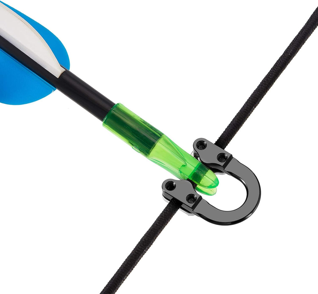Sumind Archery D Loop Set - Metal U Nock D Ring Buckle Release for Compound Bow | Includes Screwdrivers