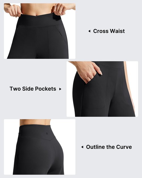 G4Free Shorts for Women Athletic Summer High Waisted Soft Wide Leg Dressy Casual Shorts with Pockets for Running Workout(Black,L)