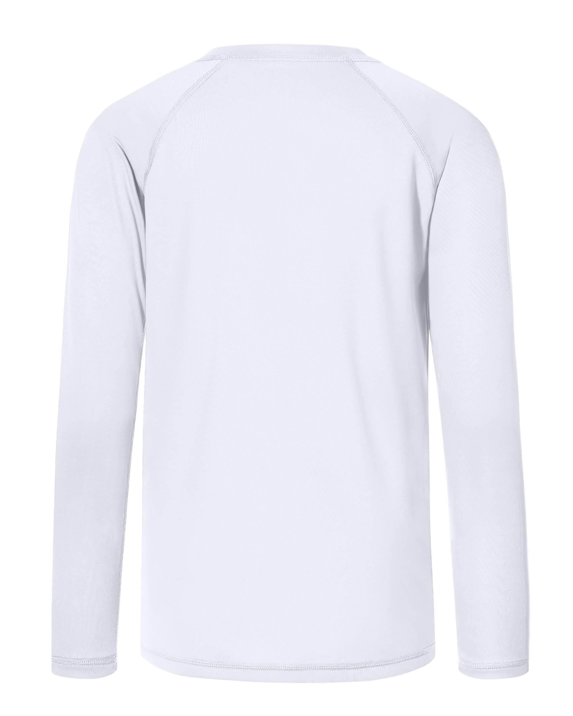 Boys UPF 50+ Swim Shirt Long Sleeve, 1 or 2 Pack UV Sun Protection Rash Guard, Youth Kids SPF Water Shirts for Beach Surf