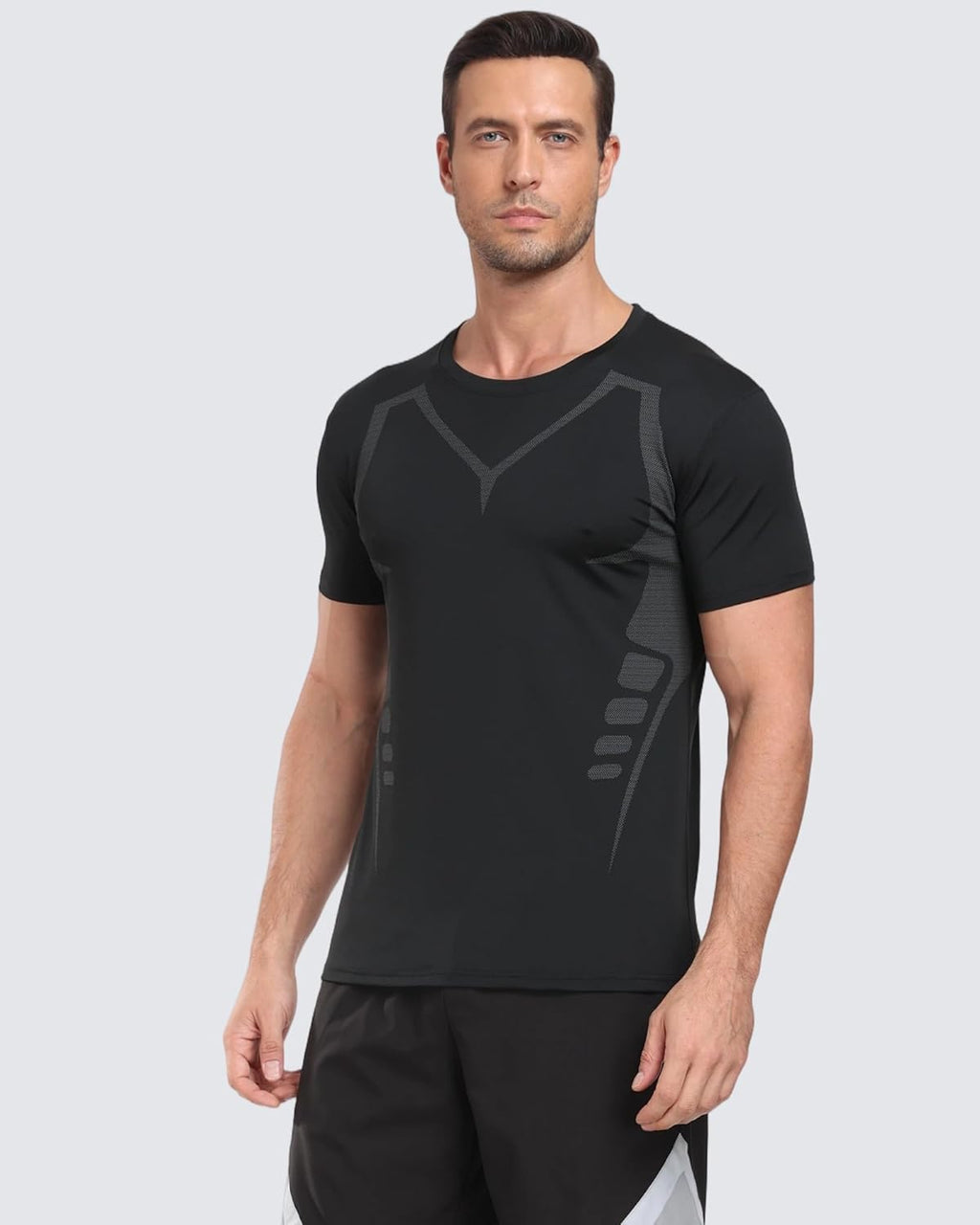 Skiennix Workout Shirts for Men - Quick Dry Athletic Gym T-Shirt for Running | Breathable Outdoor Training