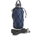 Gearproz HydroNet Carry Bag with Handle and Shoulder Strap for Hydro Flask, Takeya and Universal Water Bottles, Compatible with Wide Mouth Bottles (64 oz, Black)