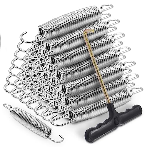 Cyiwniao 6.5 Inch Trampoline Replacement Springs with T-Hook – 72 Pack