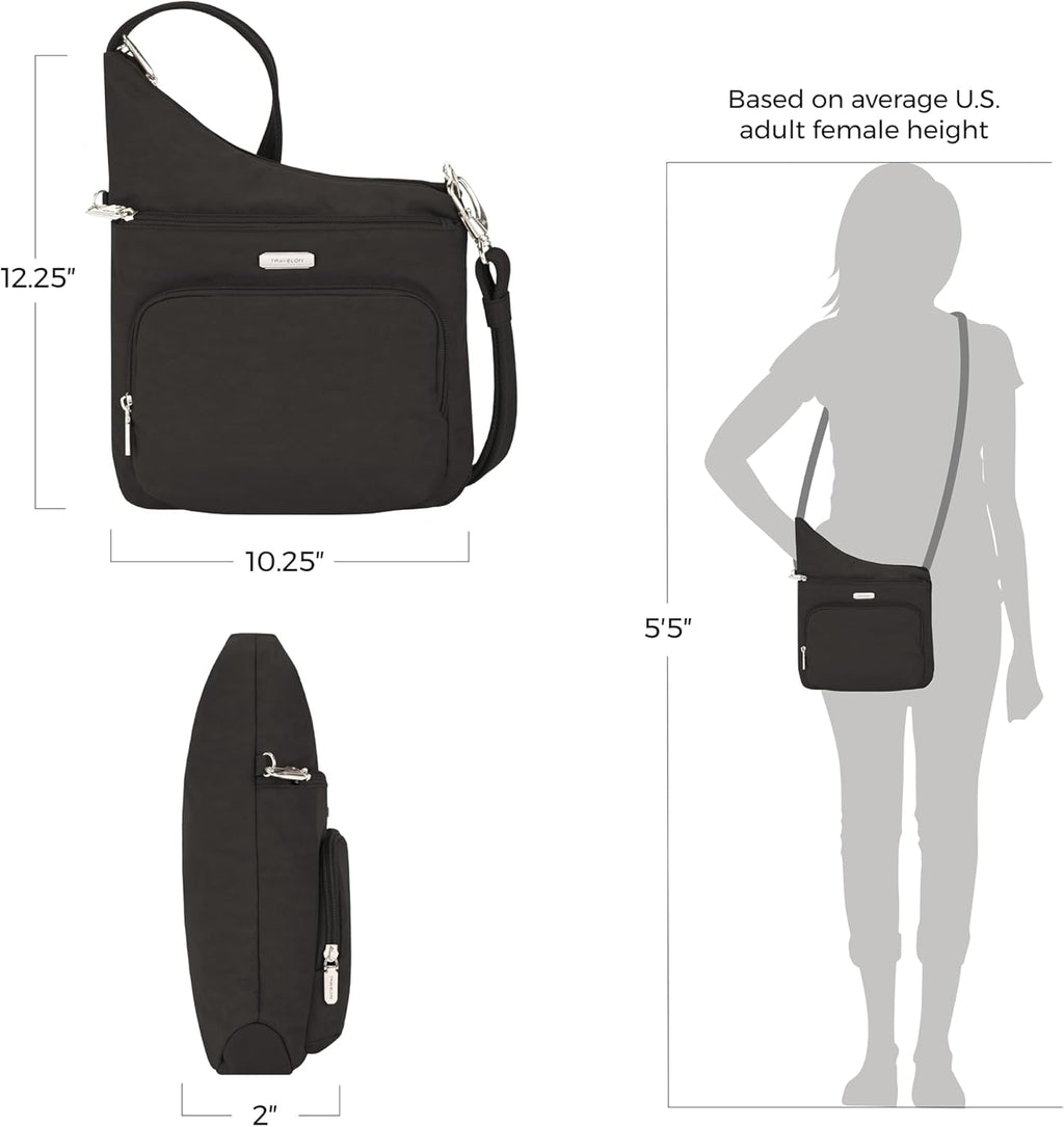 Travelon Anti-Theft North/South Crossbody Bag - Secure & Stylish Travel Companion