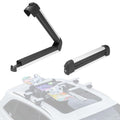 Gearantics 16.3 Inch Ski and Snowboard Rack for Car Roof, with TPV Rubber Padding and Lock, Fit 2 Pairs of Skis or 2 Snowboards, Mounting System Fits for Square/Round/Aero/Oval Cross Bars, Silver