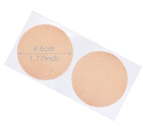 DoHope 25Pairs Mens Nipple Concealer Protector Invisible Nipple Covers Prevent Nipple Chafing Sticker Patch 3cm / 3.5cm (4.5CM Nude)