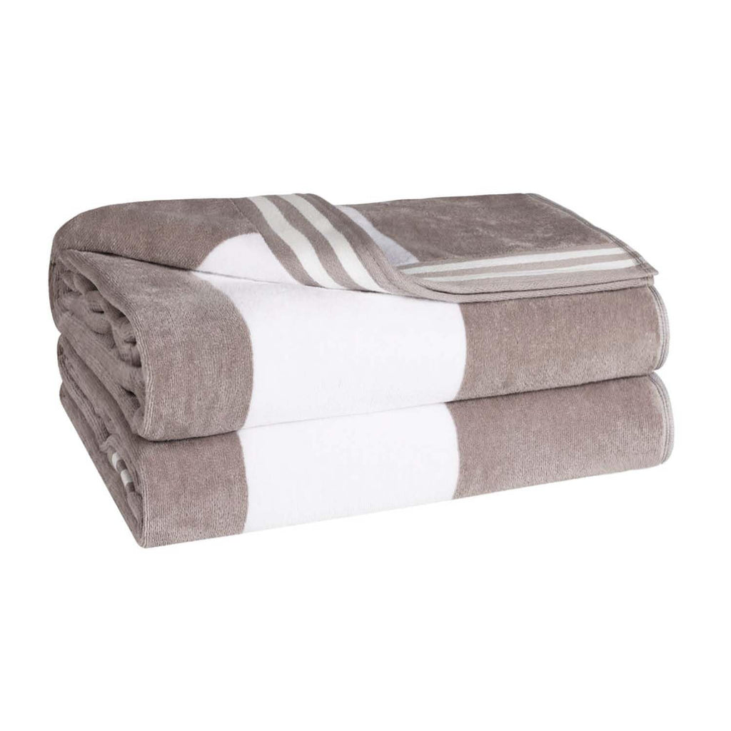 Superior Oversized Beach Towel, Light Grey (Set of 2)