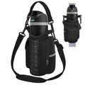Steadtep Magnetic Gym Water Bottle Sleeve with 14 Strong N52 Magnets - for MagSafe iPhone & Large Flasks, Insulated Carrier for Ninja Blast Portable Blender, 32oz 40oz 50oz Bottles, Gym Bag with Phone
