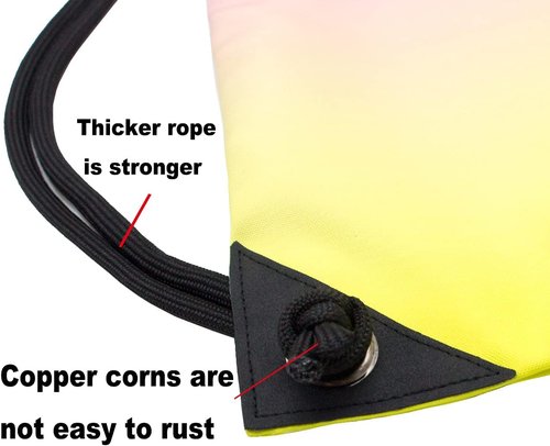 HOLYLUCK Drawstring Backpack | Lightweight Sport Gym Sackpack for Easy Carrying