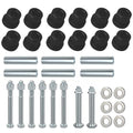 DoonMi Golf cart Rear Leaf Spring Bushing kit with Polyurethane Bushing and Sleeves for EZGO TXT & Medalist 1994-up, Club Car DS 1981-up，Replaces Parts 70289-G02 70291-G01 14158-G1 (Black)