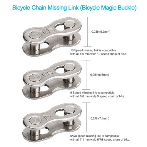A AKRAF Bicycle Chain Repair Tool Kit with Bike Link Plier, Chain Breaker Splitter Tool, 6 Pairs Bicycle Missing Links, Bicycle Mechanic Tool Kit with Chain Master Link Remover and Connector