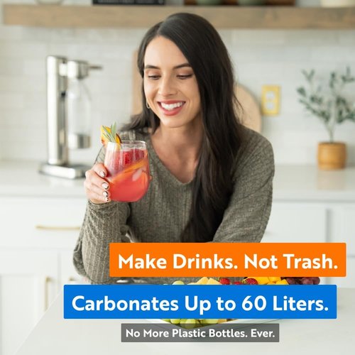 60L CO2 Canister Cylinders - Compatible With Sodastream, Ninja Thirsti & Philips - 14.5 oz, Set of 2