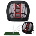 Sailling golf Chipping net | Pop Up Golf Chipping Net | Indoor/Outdoor Golf Hitting net for Accuracy and Swing Practice (Golf Chipping net-Black+Red)