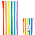 Dock & Bay Beach Towel - Quick Dry & Sand Free - Compact & Lightweight - 100% Recycled - Rainbow Skies - Large (160x90cm)