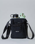 NoNa & Bee Water Bottle Holder - Hands-Free Crossbody Carrier Bag with Phone Pocket | Black