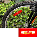 WELNENT Bicycle Wheel Reflectors JIS/BS/AS/CPSC 2pcs Warning MTB Road (Red)
