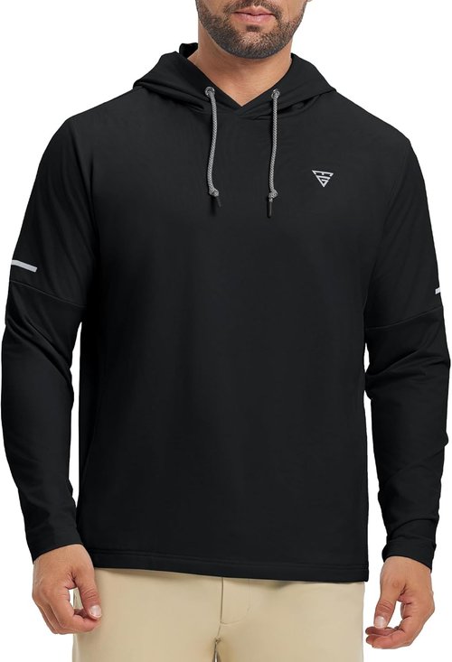 M MAELREG Men's Golf Hoodies - Lightweight Fleece Sweatshirt for Athletic Comfort | Casual Pullover