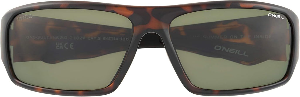 O'NEILL Sultans 2.0 Large Fit Men's Polarized Wrap Sports Sunglasses, 64 mm, UV400 Protection