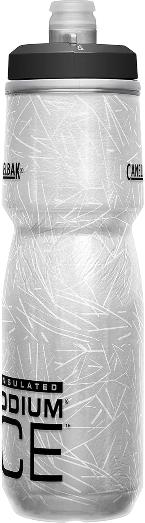 CamelBak Podium Ice Water Bottle - Insulated Squeeze Design, 21oz Capacity, Black Color