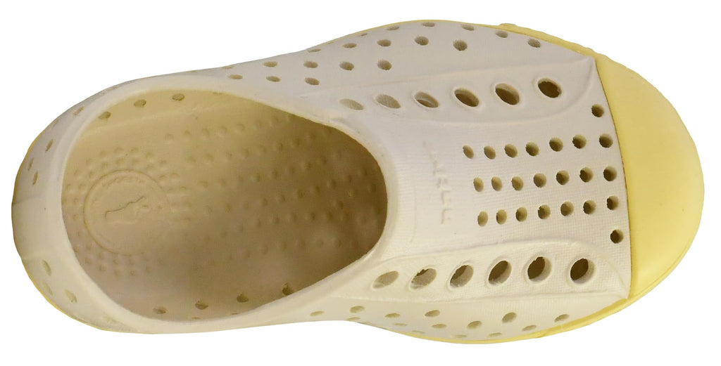 Native Shoes Unisex-Kids Jefferson Sneakers, Bone White/Gone Bananas Yellow, 11 Little Kid
