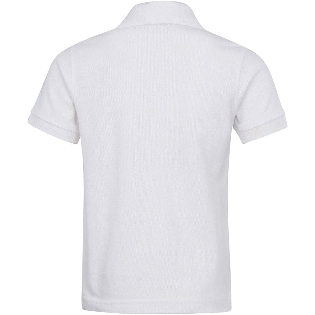 Premium Wear Men's Polo Shirts - Short Sleeves Stain Guard Polo Shirts - White Large