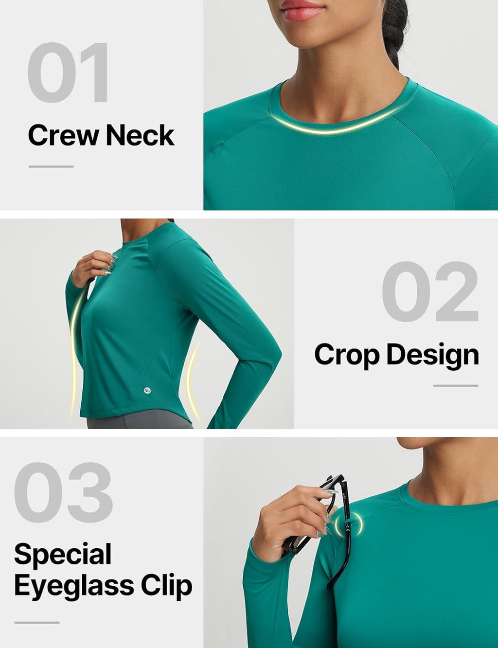 Baleaf Women's Long Sleeve UPF 50+ Sun Shirt - Lightweight UV Workout Top for Hiking & Outdoor Activities