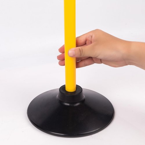 Desyeryamimi Agility Training Poles for Soccer/Dog/Horse,Adjustable Football Basketball Speed and Agility Training Equipment,Set of 6,5.4FT with Round Rubber Base