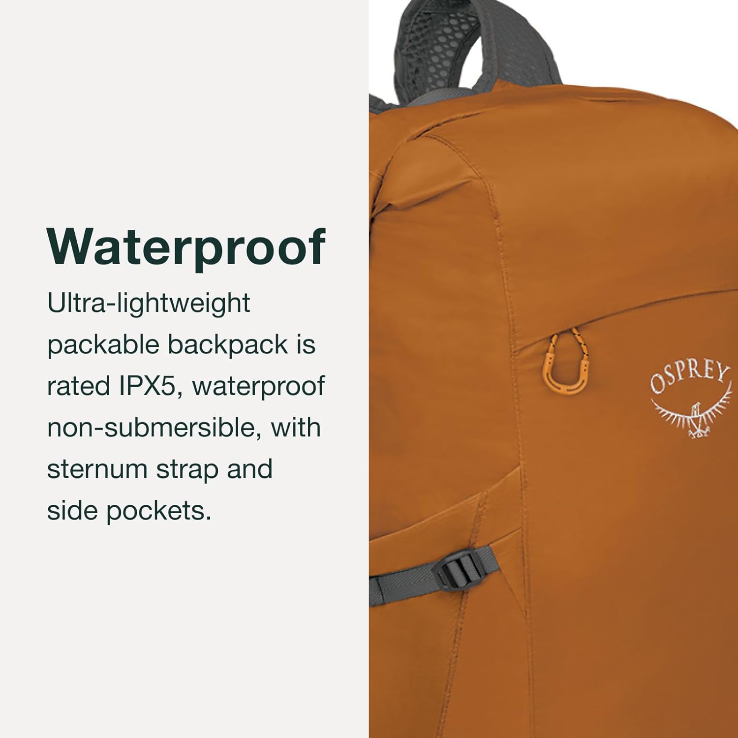 Osprey Ultralight 20L Dry Stuff Pack - Lightweight Waterproof Storage Solution, Black