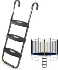 HBTower Trampoline Ladder - 3-Step Skid-Proof Design | UV Treated Steel, 220Lbs Capacity for Kids