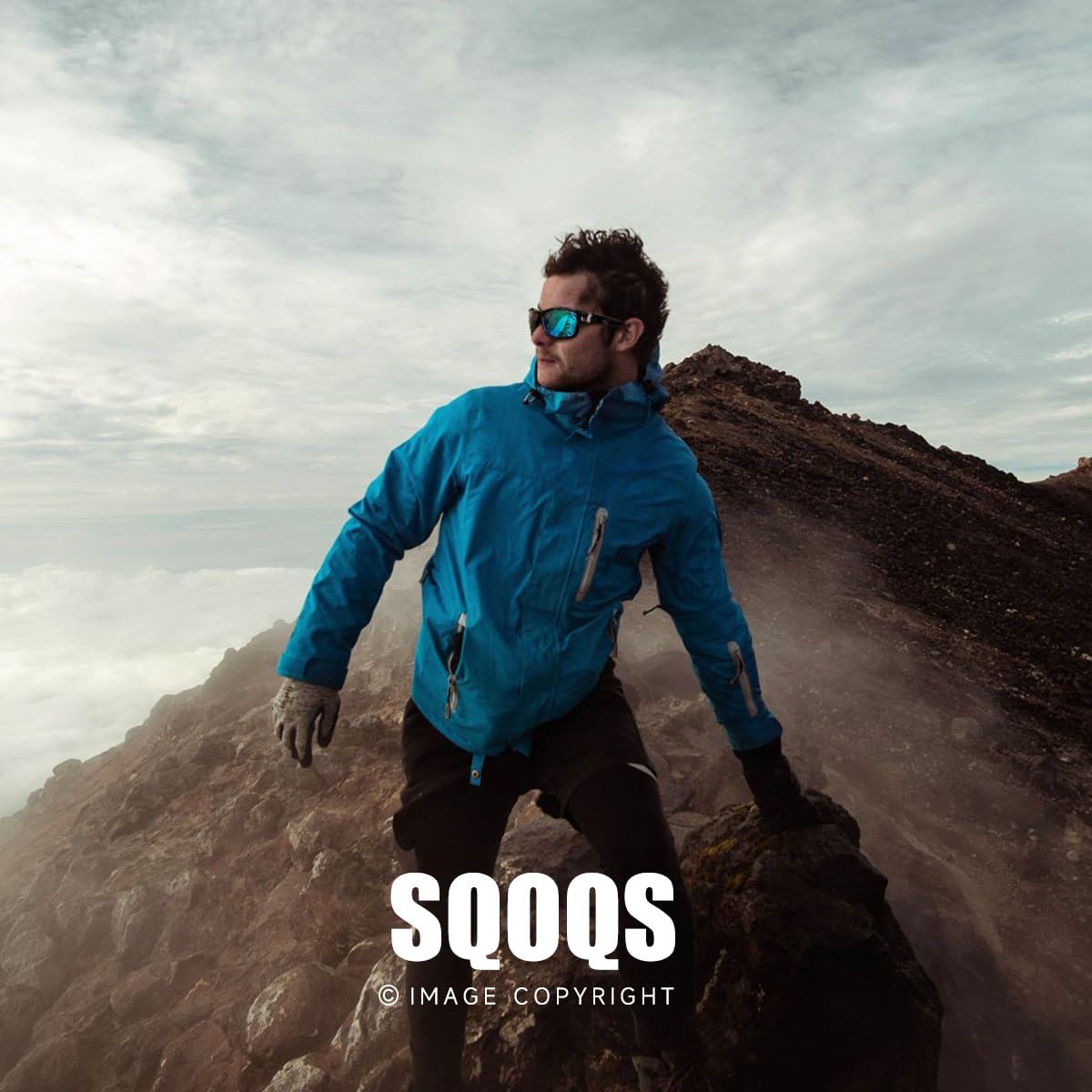SQOQS Polarized Sunglasses for Men Women Sports Goggles Lightweight Frame Cycling Running Fishing Driving UV400 Protection