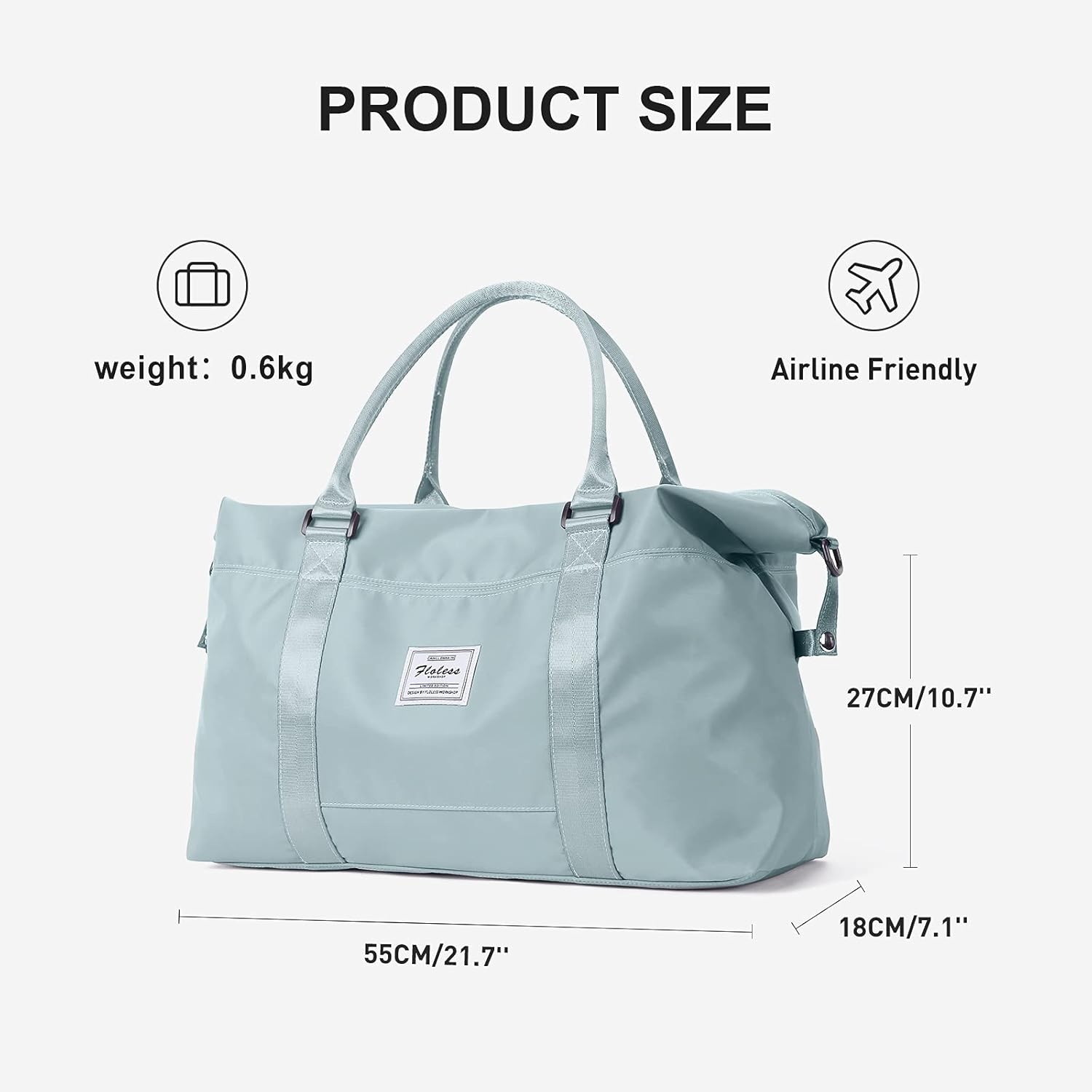 Skiennix Sport Travel Duffle Bag - Large Waterproof Gym Tote for Women | Perfect Weekender & Beach Bag