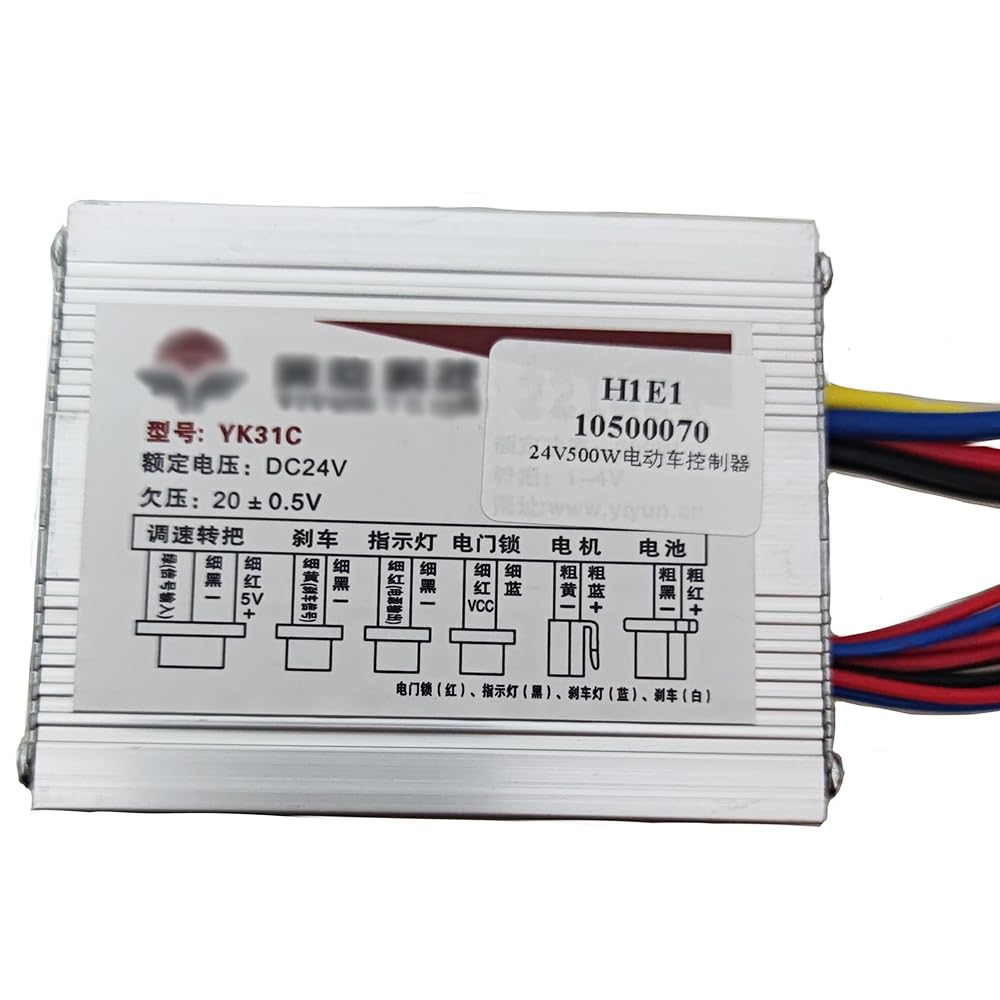 szzijia 24v 24 Volt 500w Motor Brush Speed Controller for Electric Bike Bicycle Scooter