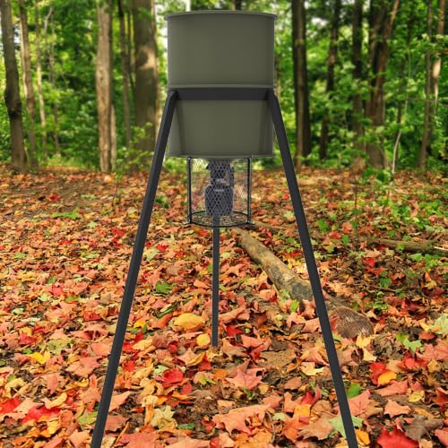 Moonoom 2-Pack Deer Feeders Varmint Cage - 12.3 x 11.8 Inches, All-Metal Squirrel & Raccoon Protector, Round Variant