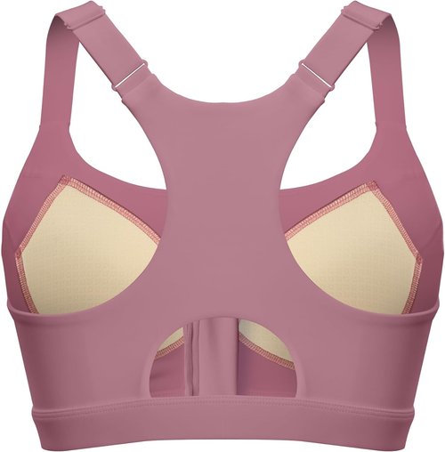 FLORATA Women's Zip Front Sports Bra - Seamless Wirefree Design with Removable Cups | Ideal for Yoga & Post-Surgery