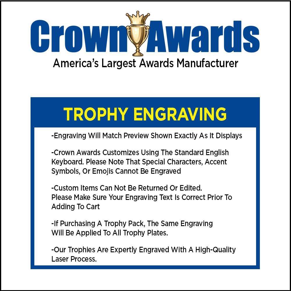 Crown Awards Drama Trophies with Custom Engraving, 7.25" Personalized Gold Drama Masks Trophy On Deluxe Round Base 1 Pack Prime