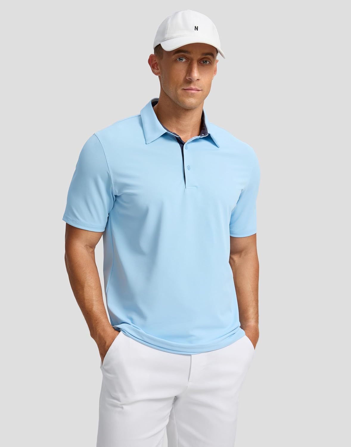 Skiennix Men's Golf Polo Shirts - Dry Fit Moisture-Wicking Performance | Short Sleeve Casual Athletic Wear