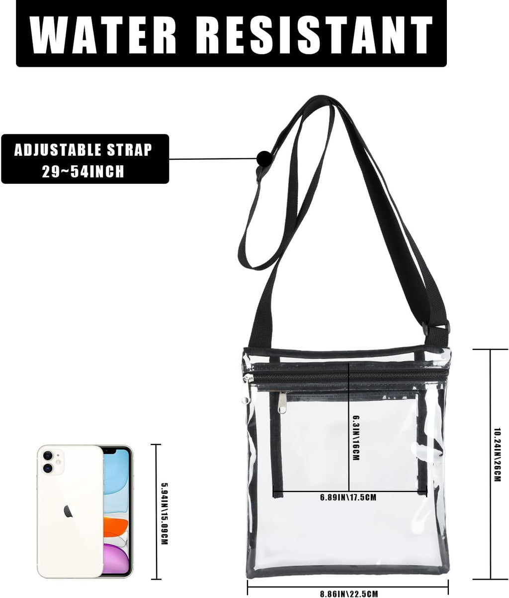 Skiennix Clear Stadium Bag - Durable Transparent Tote for Women | Perfect for Events