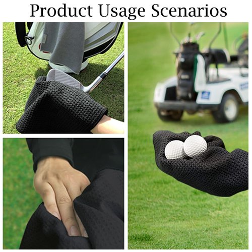 DYJYBMY Can't Work Today Funny Printed Golf Towel with Clip, Humorous Raccoon Golf Towel for Men Women, Retro Gofing Gifts for Family Friend, Retirement Thank You Gifts for Golfer Raccoon Lover